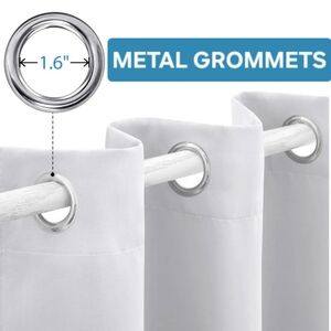 Light Gray Curtains Window Panels, Thermal Room Darkening Panels Pair 52" x 84"